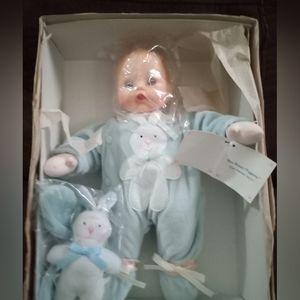 Madame Alexander 12" "Blue Bunny" Huggums Baby Doll Mint-N-Box With Hang Tag